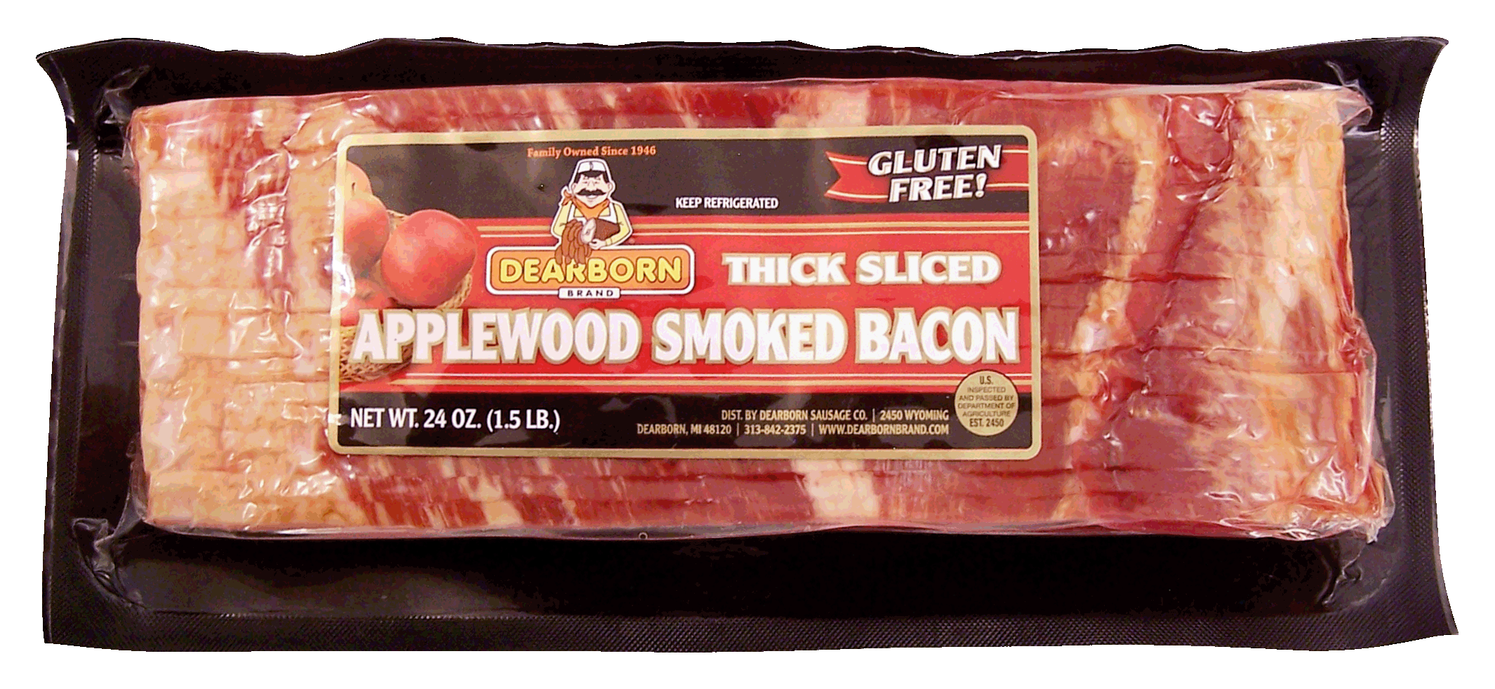 Dearborn  thick sliced applewood smoked bacon, gluten free Full-Size Picture